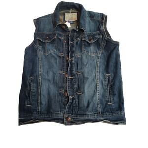 Smoke Rise 1990 Distressed Denim Jacket Sz L